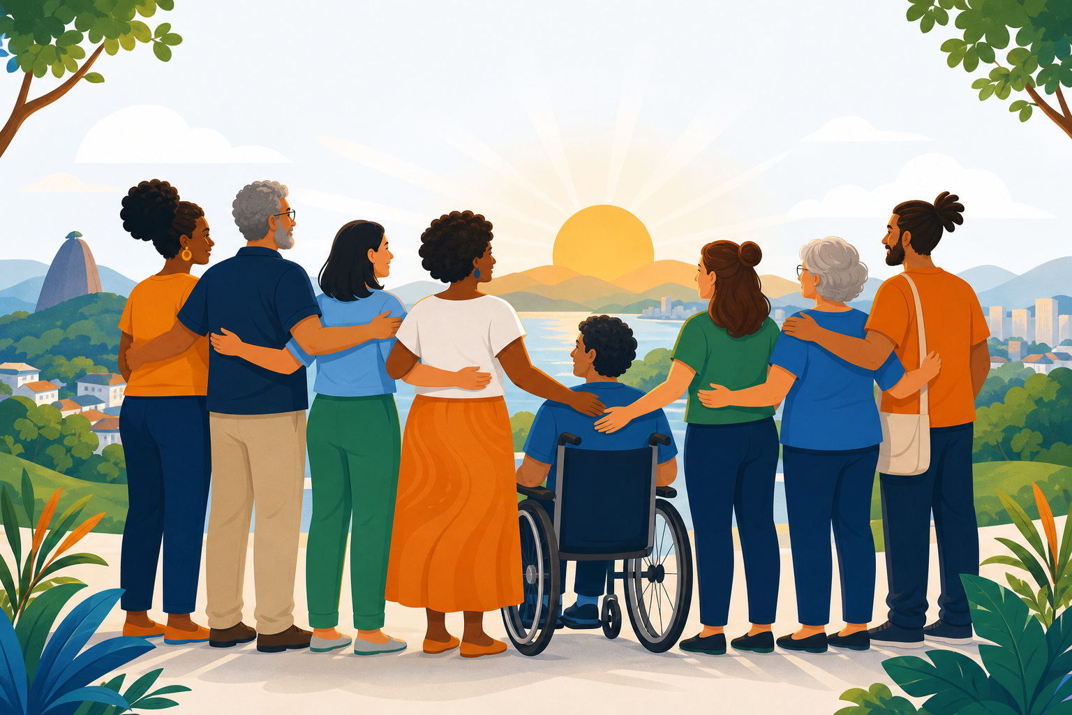 Ilustração que representa parceria e compromisso na formação dos tutores.